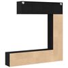 vidaXL &Eacute;tag&egrave;re 3 pcs Ch&ecirc;ne noir 36 x 30 x 143 cm Bois d'ing&eacute;nierie