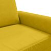 vidaXL Canap&eacute; &agrave; 2 places Jaune 140 cm Velours