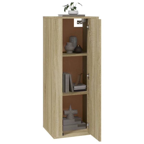 vidaXL Meuble TV mural Ch&ecirc;ne sonoma 40x34,5x100 cm