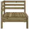 vidaXL Canap&eacute; d'angle de jardin bois de pin impr&eacute;gn&eacute;