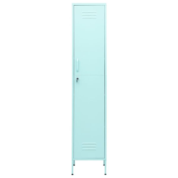 vidaXL Armoire à casiers Vert menthe 35x46x180 cm Acier