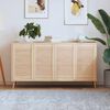 vidaXL Portes d'armoire &agrave; persiennes 4pcs 69x39,4cm bois de pin massif