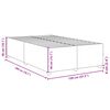 vidaXL Cadre de lit sans matelas noir 120x200 cm tissu