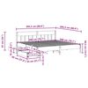 vidaXL Cadre de lit sans matelas cire marron 200x200cm bois pin massif