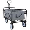 vidaXL Chariot &agrave; Main Pliable Gris 94 x 53 x 99 cm Tissu Oxford