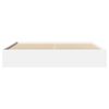 vidaXL Cadre de lit sans matelas blanc 180x200 cm bois d'ing&eacute;nierie