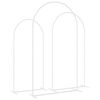 vidaXL Arche de mariage 3 pcs Blanc Acier