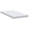 vidaXL Surmatelas Blanc 120 x 200 cm Tissu Jacquard