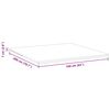 vidaXL Surmatelas Blanc 200 x 200 x 7 cm Tissu Jacquard