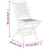 vidaXL Ensemble &agrave; manger de jardin 5 pcs Bois de teck massif