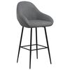 vidaXL Tabourets de bar lot de 2 gris clair velours