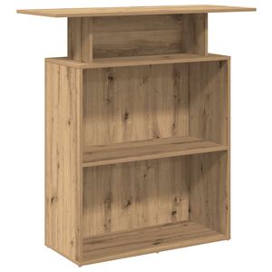 vidaXL Bureau r&eacute;ception ch&ecirc;ne artisanal 100x40x104 cm bois ing&eacute;nierie
