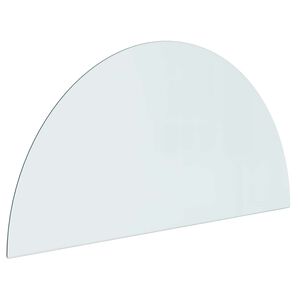 vidaXL Plaque en verre de chemin&eacute;e Transparent 1000 x 500 mm Verre