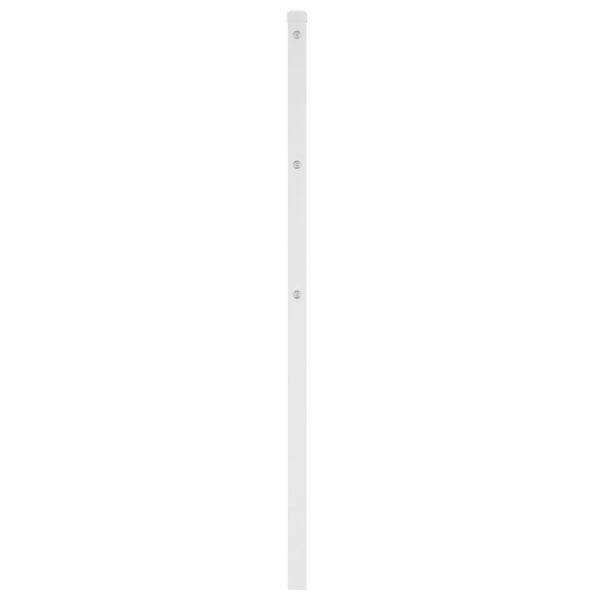 vidaXL T&ecirc;te de lit m&eacute;tal blanc 75 cm