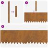 vidaXL Bordure de Pelouse 30 pcs Marron 100 x 0.05 x 20 cm