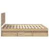 vidaXL Cadre de lit Sonoma 200 x 200 cm Bois de pin massif