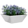 vidaXL Cache-pot de jardin 5 pcs Argent 40 x 40 x 15 cm