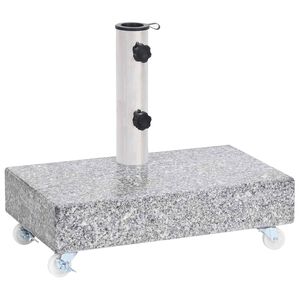 vidaXL Socle de parasol Gris clair 45x25x8,3 cm Granite