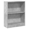 vidaXL Biblioth&egrave;que Gris b&eacute;ton 60x24x76 cm Bois d'ing&eacute;nierie