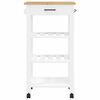 vidaXL Chariot de cuisine MONZA 48x40x88,5 cm bois massif de pin