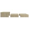 vidaXL Set de tables basses gigognes ch&ecirc;ne sonoma bois d'ing&eacute;nierie