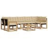 vidaXL Ensemble de canap&eacute;s d'ext&eacute;rieur 8 pc Blanc et Beige
