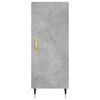 vidaXL Buffet Gris b&eacute;ton 34,5x34x90 cm Bois d'ing&eacute;nierie