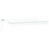 vidaXL Auvent R&eacute;tractable Blanc 400 x 200 cm tissu