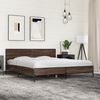 vidaXL Cadre de lit sans matelas ch&ecirc;ne marron 200x200 cm