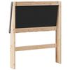 vidaXL T&ecirc;te de lit capitonn&eacute;e Taupe 75 cm Pin massif
