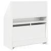 vidaXL Biblioth&egrave;que pour enfants Blanc brillant 60 x 29,5 x 69 cm