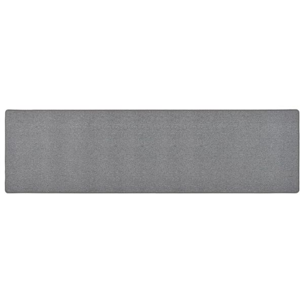 vidaXL Tapis de couloir Gris fonc&eacute; 80x300 cm