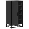 vidaXL &Eacute;tag&egrave;re &agrave; chaussures noir 48x38x97,5 cm bois d'ing&eacute;nierie
