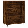 vidaXL Buffet haut Ch&ecirc;ne fum&eacute; 69,5x34x180 cm Bois d'ing&eacute;nierie