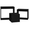vidaXL Table Gigogne 3 pc Ch&ecirc;ne noir 55 x 30 x 50 cm Bois d'ing&eacute;nierie