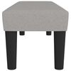 vidaXL Banc Gris clair 100x30x30 cm Tissu