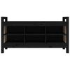 vidaXL Banc d'entr&eacute;e Noir 110x40x60 cm Bois de pin massif