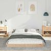 vidaXL Cadre de lit Marron 120 x 190 cm Pin massif