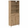 vidaXL Haut Armoire Ch&ecirc;ne artisanal 69,5 x 34 x 180 cm