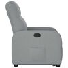 vidaXL Fauteuil inclinable Gris clair Tissu