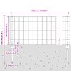 vidaXL Cl&ocirc;ture avec poteau Gris 0,6 x 50 m Acier et PVC