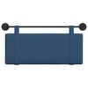 vidaXL T&ecirc;te de lit suspendue Montage mural Bleu 110 x 55 x 5 cm tissu