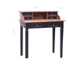 vidaXL Bureau d'&eacute;criture et tiroirs 90x50x101 cm bois massif d'acajou