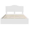 vidaXL Lit de Rangement Blanc 140 x 200 cm Bois d'ing&eacute;nierie