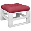 vidaXL Coussin de palette rouge bordeaux tissu