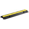 vidaXL Rampe de protection de c&acirc;ble 2 pcs 1 canal caoutchouc 100 cm