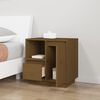 vidaXL Tables de chevet 2pcs Marron miel 50x34x50cm Bois de pin massif
