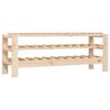vidaXL Casier &agrave; vin 109,5x30x42 cm Bois de pin massif