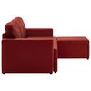 vidaXL Canap&eacute;-lit modulaire 3 places Rouge bordeaux Similicuir