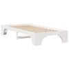 vidaXL Cadre de lit Blanc 90 x 200 cm Pin massif
